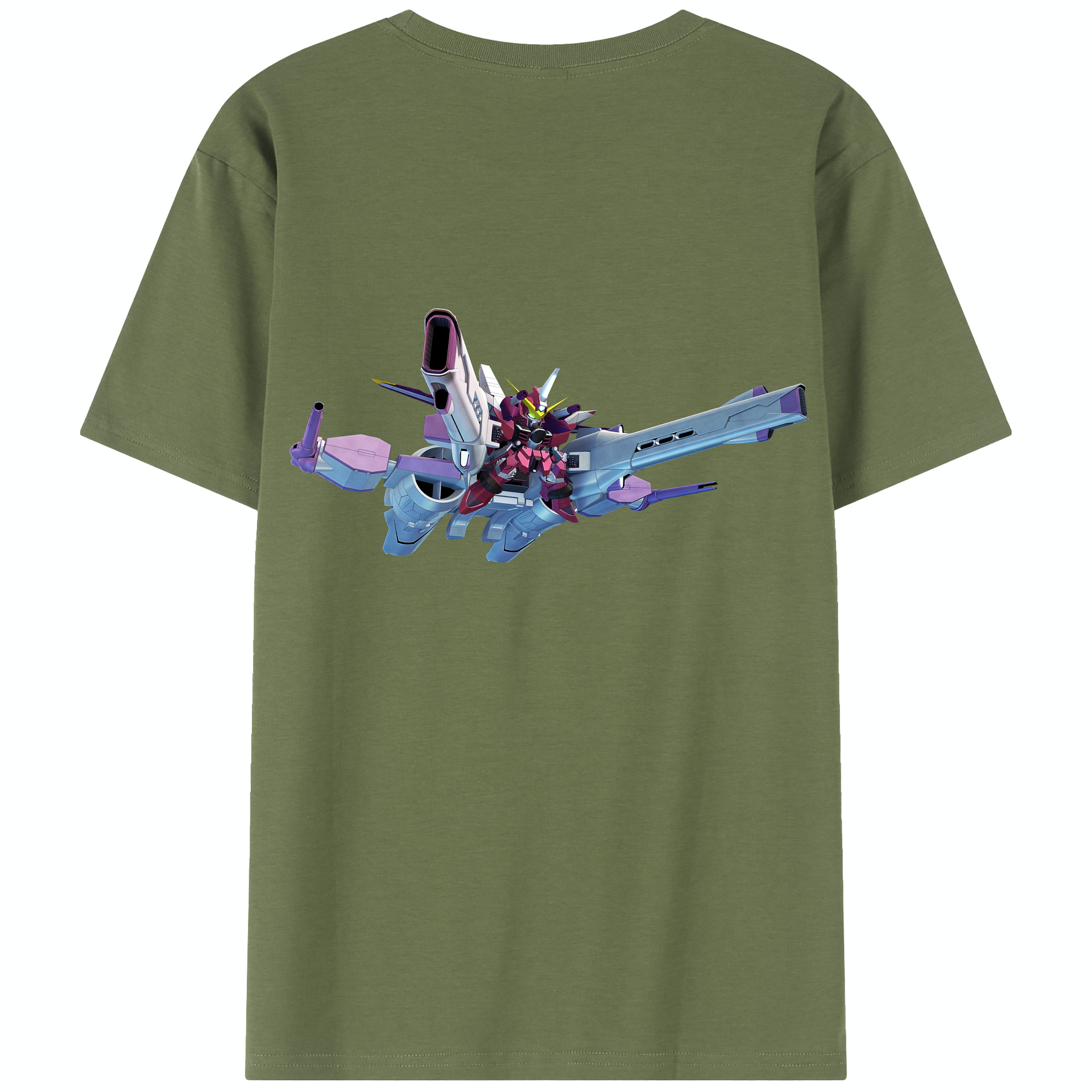 （画像用） 機動戦士ガンダム Mobile Suit Gundam 綿100％半袖Tシャツ（背面プリント）